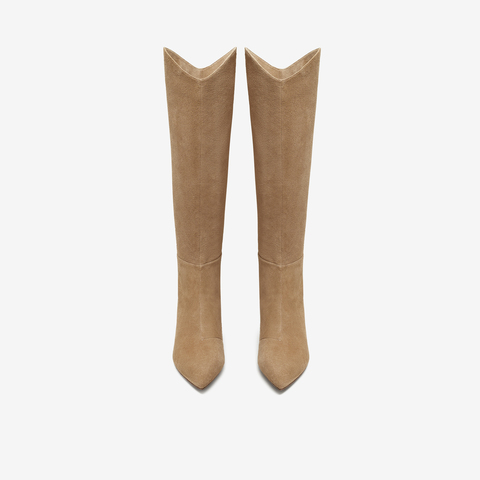 TATA/他她2025冬商场同款百搭时尚长靴新款7QS82DG5