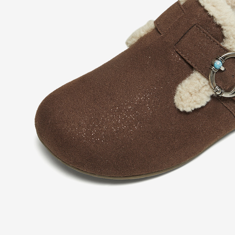 TATA/他她2025冬商场同款勃肯鞋女鞋外穿时尚休闲棉鞋新款CF702DM5