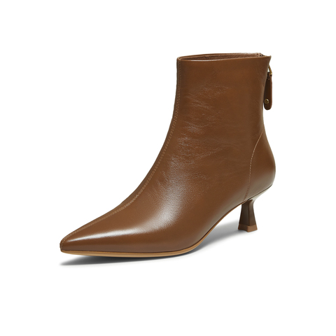 TATA/他她2025冬商场同款百搭女复古时尚短靴新款UWT01DD5