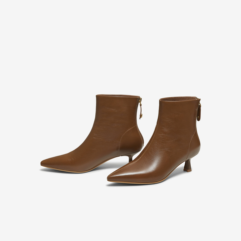 TATA/他她2025冬商场同款百搭女复古时尚短靴新款UWT01DD5