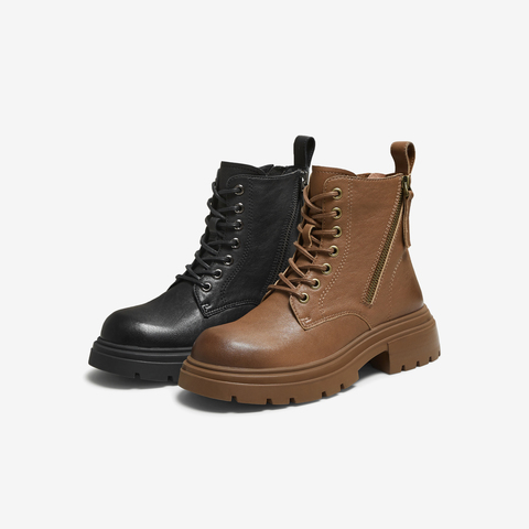 TATA/他她2025冬商场同款百搭时尚简约女马丁靴新款CE201DD5