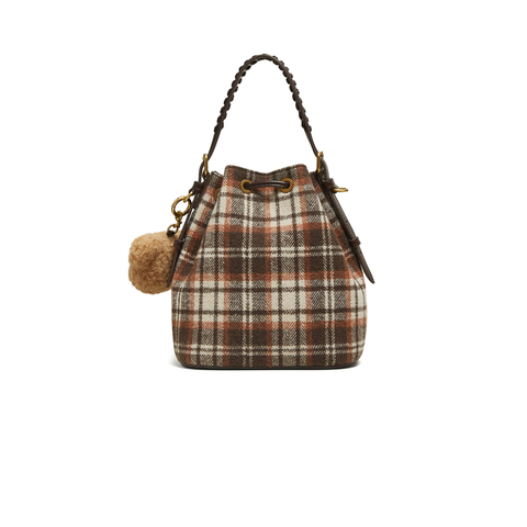 TATA/他她2025冬商场同款时尚百搭编织水桶包新款X3524DX5