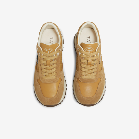 TATA/他她2025秋商场同款厚底阿甘鞋女透气休闲运动鞋新款