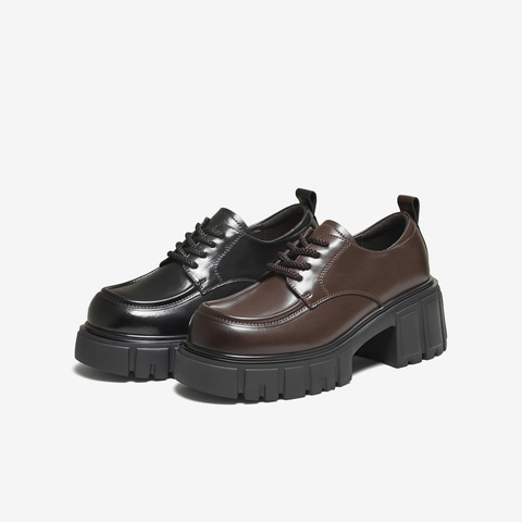 TATA/他她2025秋商场同款女牛津鞋简约系带单鞋新款CHY05CM5