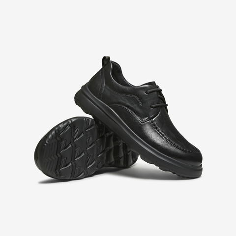 TATA/他她2025秋商场同款时尚休闲圆头厚底男皮鞋新款VQR01CM5