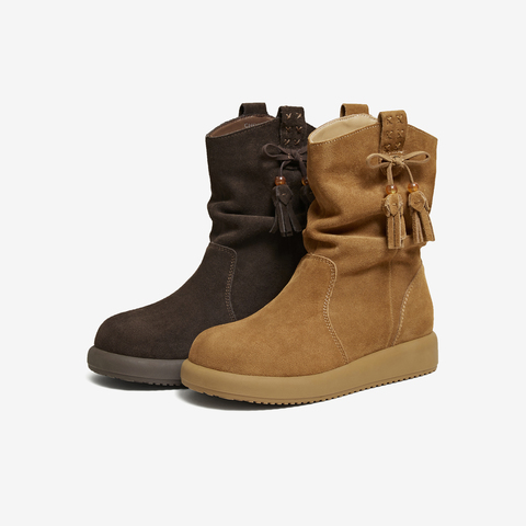 TATA/他她2025冬时尚百搭女休闲靴新款CHD01DZ5