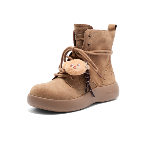 TATA/他她2025冬商场同款百搭时尚简约女雪地靴新款4RY02DD5