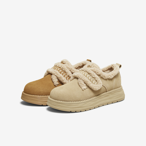 TATA/他她2025冬商场同款时尚百搭女毛毛单鞋新款CYY07DM5