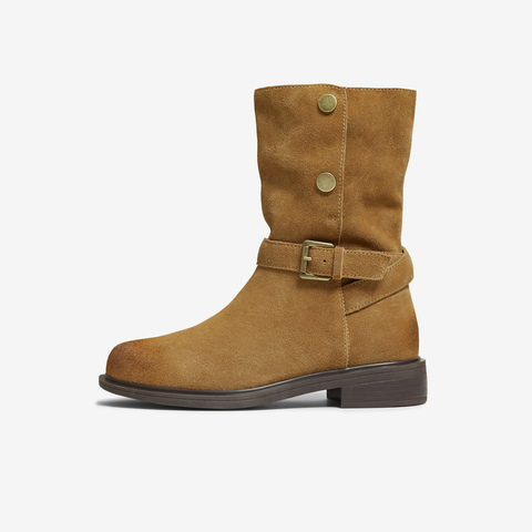 TATA/他她2025冬商场同款百搭时装靴女休闲靴新款CKL02DS5