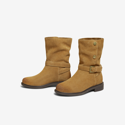 TATA/他她2025冬商场同款百搭时装靴女休闲靴新款CKL02DS5