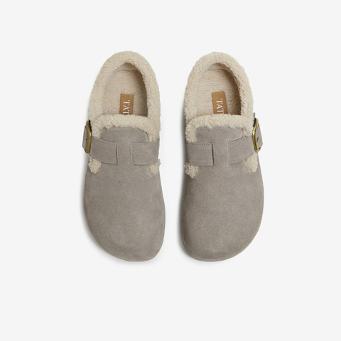 TATA/他她2025冬勃肯鞋女鞋时尚休闲棉拖鞋新款4XN03DM5