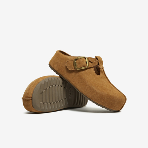 TATA/他她2025秋勃肯鞋女鞋外穿时尚拖鞋后空凉鞋新款4YA01CH5