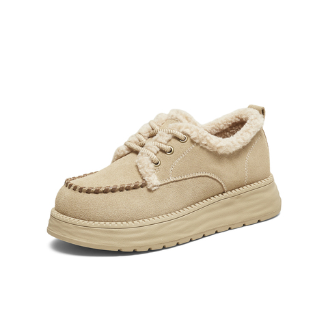 TATA/他她2025冬商场同款时尚百搭女毛毛单鞋新款CYY05DM5