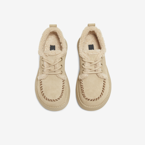 TATA/他她2025冬商场同款时尚百搭女毛毛单鞋新款CYY05DM5