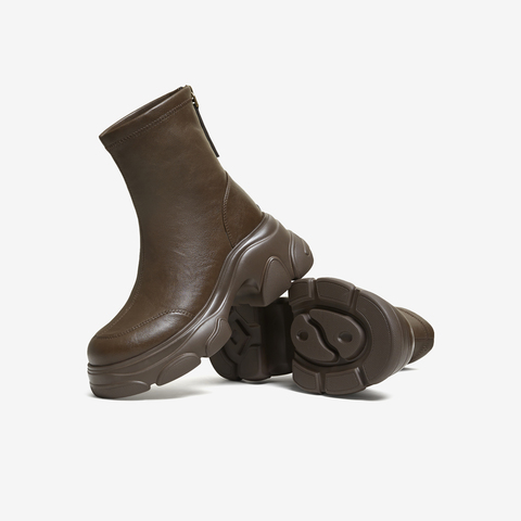 TATA/他她2025冬商场同款百搭时装靴女休闲短靴新款CEG07DZ5