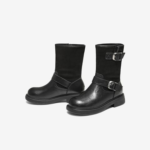 TATA/他她2025冬商场同款日常女时尚休闲西部靴新款CHL01DS5