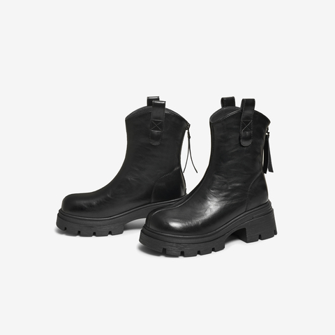 TATA/他她2025冬商场同款百搭时装靴女短靴新款CE401DZ5