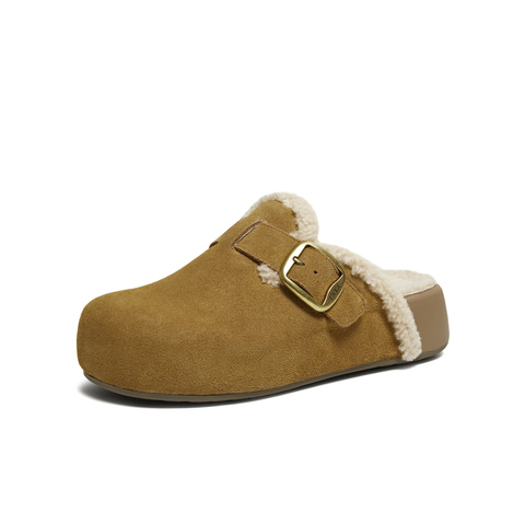 TATA/他她2025冬勃肯鞋女鞋时尚休闲棉拖鞋新款4UL02DH5