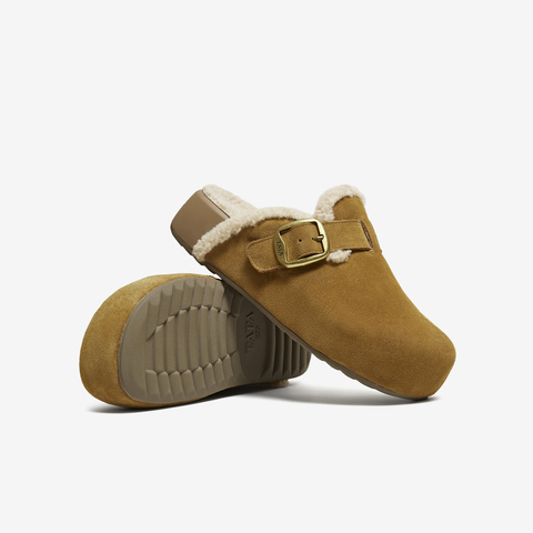 TATA/他她2025冬勃肯鞋女鞋时尚休闲棉拖鞋新款4UL02DH5