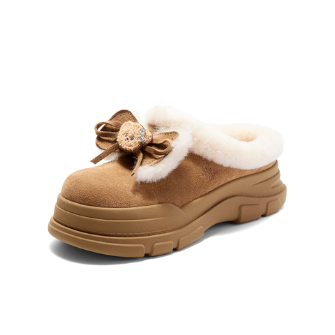 TATA/他她2025冬商场同款百搭时尚简约女雪地靴新款KRX02DH5