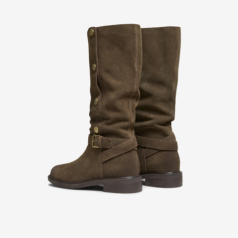 TATA/他她2025冬商场同款百搭女复古时尚长靴新款CKL01DG5