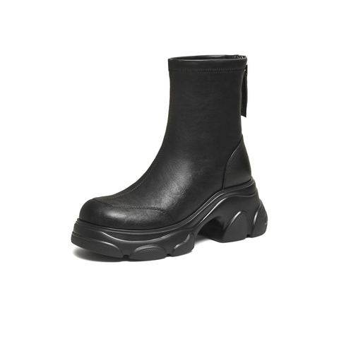 TATA/他她2025冬商场同款百搭时装靴女休闲短靴新款CEG07DZ5