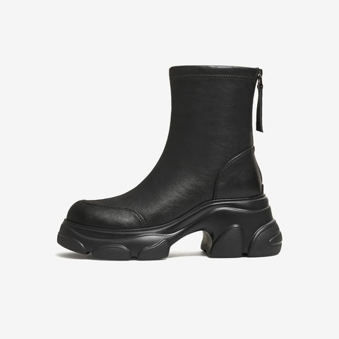 TATA/他她2025冬商场同款百搭时装靴女休闲短靴新款CEG07DZ5