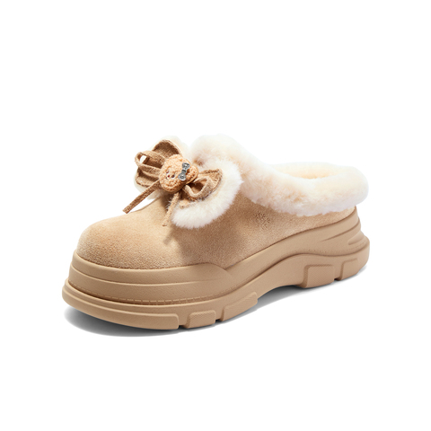 TATA/他她2025冬商场同款百搭时尚简约女雪地靴新款KRX02DH5