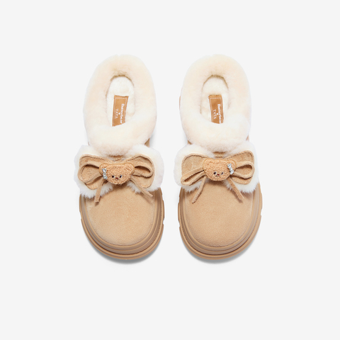 TATA/他她2025冬商场同款百搭时尚简约女雪地靴新款KRX02DH5