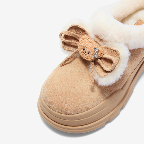 TATA/他她2025冬商场同款百搭时尚简约女雪地靴新款KRX02DH5