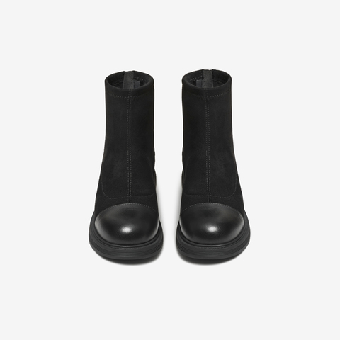 TATA/他她2025冬商场同款百搭时装靴女休闲短靴新款WZB04DD5