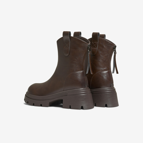 TATA/他她2025冬商场同款百搭时装靴女短靴新款CE401DZ5