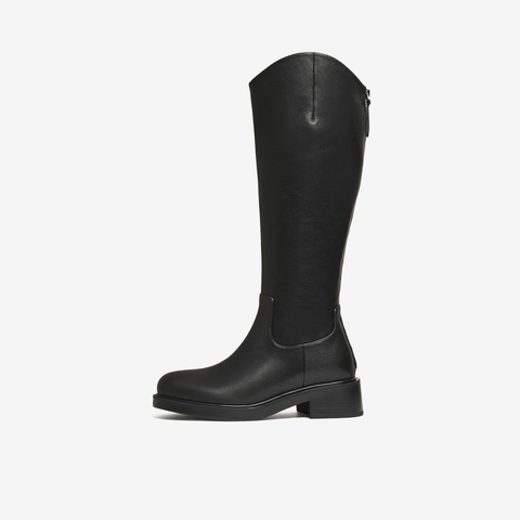 TATA/他她2025冬时尚休闲女靴百搭骑士靴新款6EH05DC5