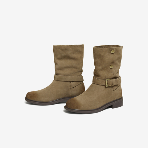 TATA/他她2025冬商场同款百搭时装靴女休闲靴新款CKL02DS5