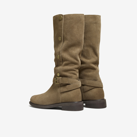 TATA/他她2025冬商场同款百搭女复古时尚长靴新款CKL01DG5