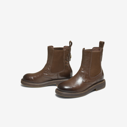 TATA/他她2025冬时尚切尔西靴女通勤显瘦新款UWP01DD5