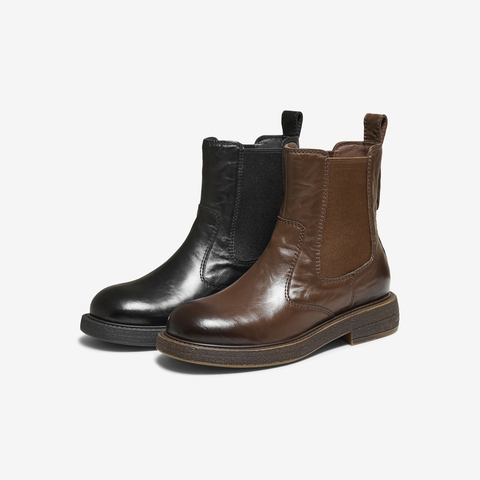 TATA/他她2025冬时尚切尔西靴女通勤显瘦新款UWP01DD5