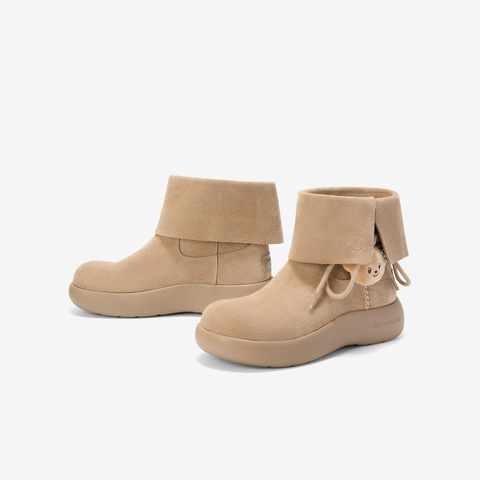 TATA/他她2025冬商场同款百搭时尚简约女雪地靴新款4RY01DD5