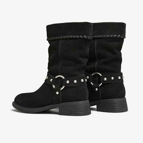 TATA/他她2025冬商场同款百搭通勤时装靴长女靴新款YYL02DS5