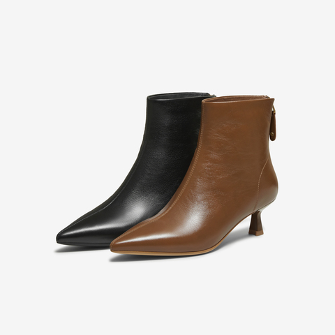 TATA/他她2025冬商场同款百搭女复古时尚短靴新款UWT01DD5