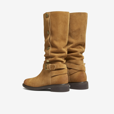 TATA/他她2025冬商场同款百搭女复古时尚长靴新款CKL01DG5