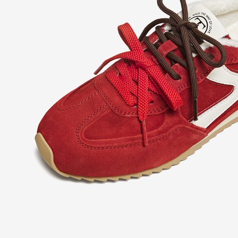 TATA/他她2025秋厚底阿甘鞋女透气休闲运动鞋新款GXT02CM5