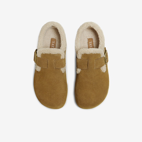 TATA/他她2025冬商场同款勃肯鞋女鞋时尚休闲棉拖鞋新款4XN03DM5