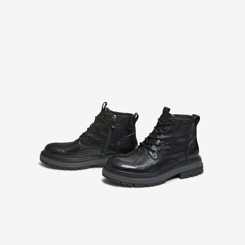 TATA/他她2025冬商场同款时尚简约百搭男士靴新款NGE01DD5