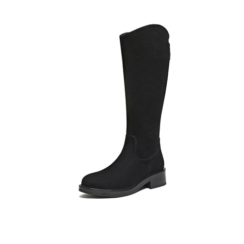 TATA/他她2025冬时尚休闲女靴百搭骑士靴新款6EH05DC5