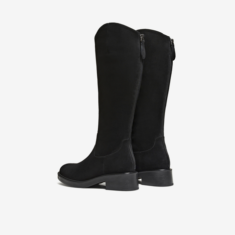 TATA/他她2025冬时尚休闲女靴百搭骑士靴新款6EH05DC5