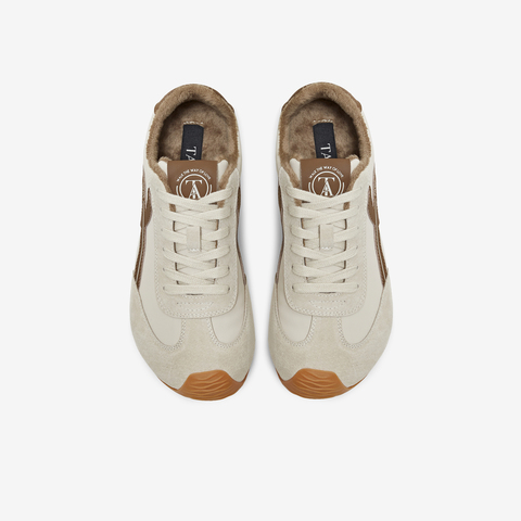 TATA/他她2025秋时尚休闲百搭女阿甘鞋新款EVN01CM5