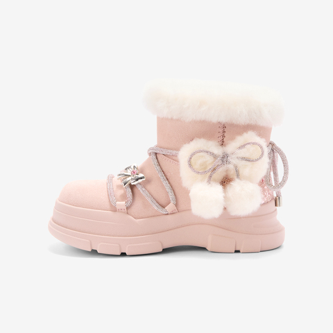 TATA/他她2025冬商场同款百搭时尚简约女雪地靴新款KRX01DD5