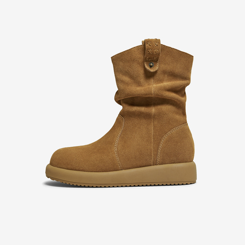 TATA/他她2025冬时尚百搭女休闲靴新款CHD01DZ5