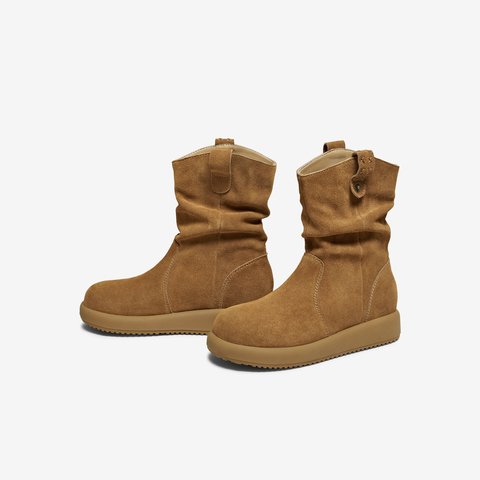 TATA/他她2025冬时尚百搭女休闲靴新款CHD01DZ5
